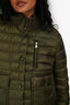 Moncler Green Down Lightweight 'Silene' Puffer Jacket Size 2