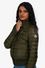 Moncler Green Down Lightweight 'Silene' Puffer Jacket Size 2