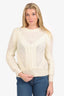 Maje Cream Wool Knit Sweater Size 1