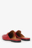 Gucci Red Leather Horsebit Princetown Slip-on Loafer Size 37.5