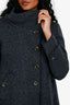Max Mara Weekend Navy/Grey Wool Jacket Size 4