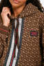 Burberry Brown TB Monogram Hoodie Size L
