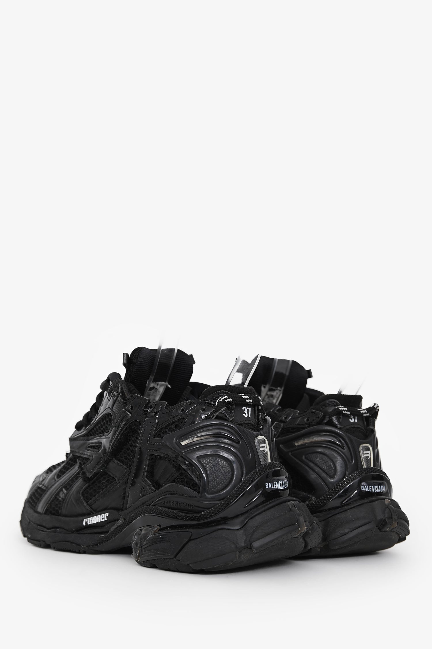 Balenciaga Black Runner Sneakers Size 37 – Mine & Yours
