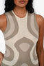 Alexander McQueen Beige Cashmere Patterned Top Size XS
