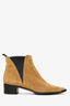 Acne Studios Brown Suede Leather Pointed Toe Ankle Boots Size 40