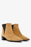 Acne Studios Brown Suede Leather Pointed Toe Ankle Boots Size 40