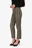 Akris Punto Green Cotton Bird Print Trousers Size 4