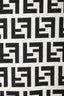 Fendi Black/White Wool Zucca Scarf