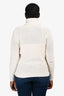 Loro Piana Cream Cashmere Sequin Turtleneck Sweater Size 44