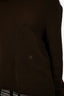 Celine Vintage Brown Cashmere Knit Crewneck Sweater Size M