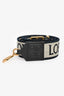 Loewe Navy Leather/Jacquard Anagram Bag Strap