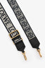 Loewe Navy Leather/Jacquard Anagram Bag Strap