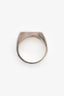 Gucci Sterling Silver 'Cut Out G' Ring Size 9