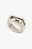 Gucci Sterling Silver 'Cut Out G' Ring Size 9