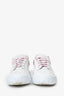 Alexander McQueen White/Red Leather Oversized Sneakers Size 45.5 Mens