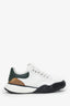 Alexander McQueen White/Green/Brown Canvas/Leather Size 45 Mens