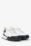 Alexander McQueen White/Green/Brown Canvas/Leather Size 45 Mens