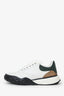 Alexander McQueen White/Green/Brown Canvas/Leather Size 45 Mens