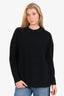 Valentino Black Knit Virgin Wool Knit Sweater Size XS