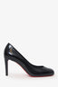 Christian Louboutin Black Round Toe 'Pumppie' Heels Size 38.5