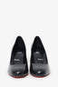 Christian Louboutin Black Round Toe 'Pumppie' Heels Size 38.5