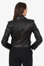 Veronica Beard Black Leather Double Breasted 'Dickey' Blazer Size 6
