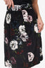 Dolce & Gabbana Velvet Black/White Floral Print Skirt Size 46
