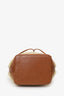 Saint Laurent Brown Leather/Shearling Emmanuelle Bucket Bag
