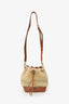 Saint Laurent Brown Leather/Shearling Emmanuelle Bucket Bag
