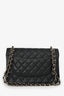 Pre-Loved Chanel™ 2012-13 Black Caviar Leather Jumbo Double Flap Shoulder Bag