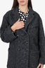 Isabel Marant Etoile Grey Chevron Knit Jacket Size 2