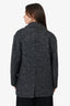 Isabel Marant Etoile Grey Chevron Knit Jacket Size 2