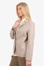 Acne Beige Wool/Cashmere Single Breasted Raw Edge Blazer Size 36