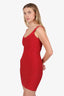 Herve Leger Red Bandage 'Sadie' Mini Dress Size XS