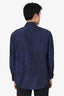 Louis Vuitton Navy/Blue Silk Monogram Shirt Size 38 Mens