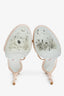 Rene Caovilla Pink Crystal 'Margot' Wrap Platform Heels Size 37.5