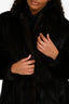 Vintage Canadian Dark Ranch Mink Fur Long Coat Est. Size M