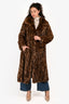 Vintage Canadian Demi Buff/Pastel Mink Fur Long Coat Est Size S