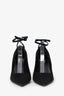 Saint Laurent Black Suede Strap Pumps Size 39