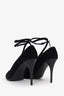 Saint Laurent Black Suede Strap Pumps Size 39