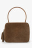 Pre-Loved Chanel™ 1997-99 Brown Suede Vanity Top Handle Bag