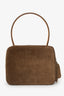 Pre-Loved Chanel™ 1997-99 Brown Suede Vanity Top Handle Bag