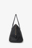 The Row Black Grained Leather Large Devon Weekend Bag