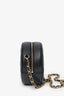 Pre-Loved Chanel™ 2020 Black Quilted Lambskin Romance Round Clutch with Chain