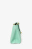 Pre-Loved Chanel™ 1996-97 Pastel Teal Lambskin Envelope Flap Shoulder Bag