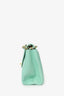 Pre-Loved Chanel™ 1996-97 Pastel Teal Lambskin Envelope Flap Shoulder Bag