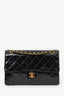 Pre-Loved Chanel™ 1996-97 Black Quilted Patent Leather CC Flap Bag