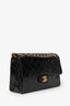 Pre-Loved Chanel™ 1996-97 Black Quilted Patent Leather CC Flap Bag