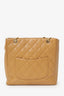 Pre-Loved Chanel™ 2004-05 Beige Caviar Leather Petit Shopping Tote