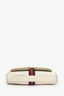 Gucci White Leather Small Sylvie Web Rajah Chain Bag With Extra Robe Strap